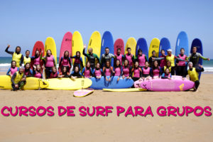 cursos de surf para grupos